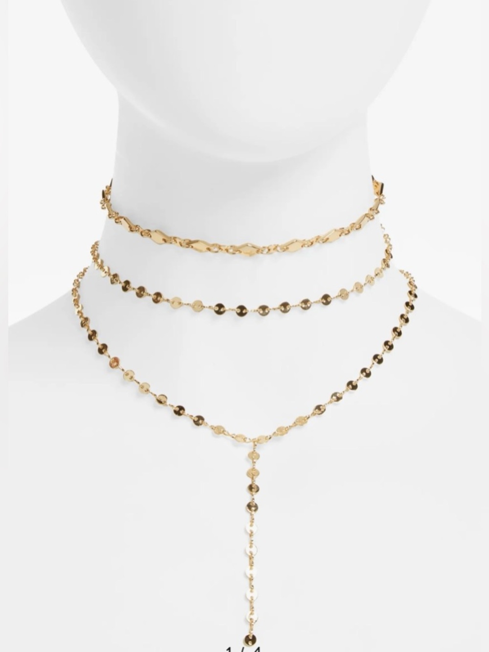 BaubleBar Aimee Y-Choker Gold